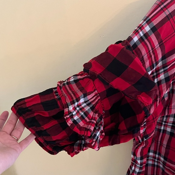 Plus Classic Plaid Shirt Size 3X, perfect Christmas picture shirt! - Picture 4 of 7